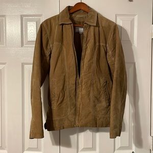 Brown leather jacket
